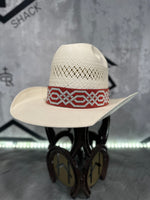 Elastic Beaded Hatband 011  1.75” Wide