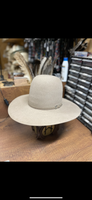 MHT 100x Natural Pure Beaver 6.5in Crown/ 4.5in Brim (Can Be Cut Down)