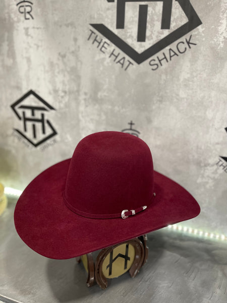 6x Maroon Tacchino Hat Co. 6in crown / 4.25in brim
