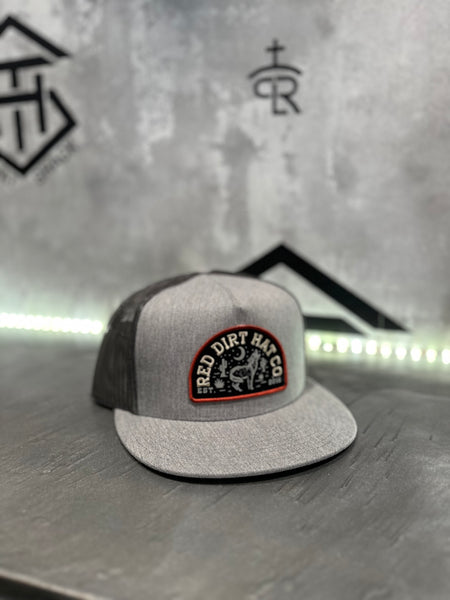 RDHC Howl At The Moon Silver/Red Mesh 5 panel