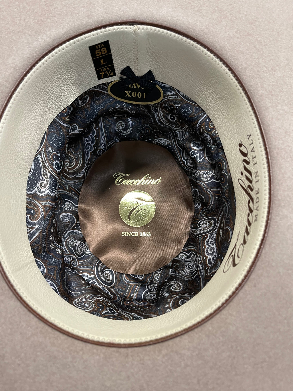 100x Natural Tacchino Hat Co. 6in crown / 4.25in brim