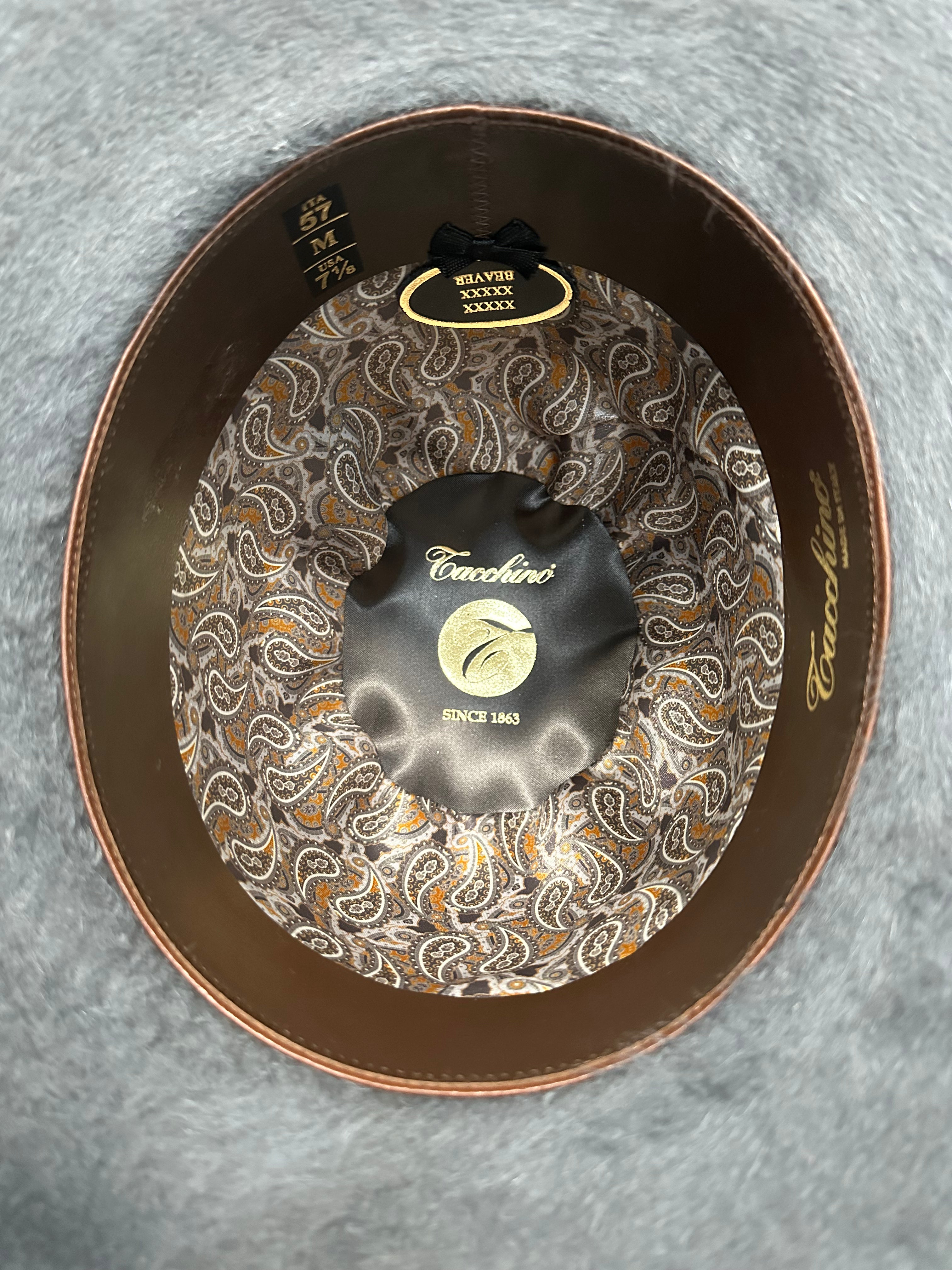 10x Steel Grizzly Tacchino Hat Co. 7in. Tall Crown/ 4.25in Brim