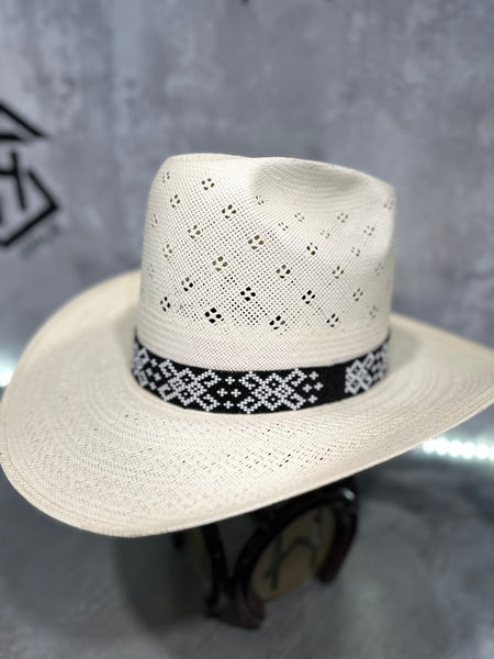 Elastic Beaded Hatband 005 1” Wide