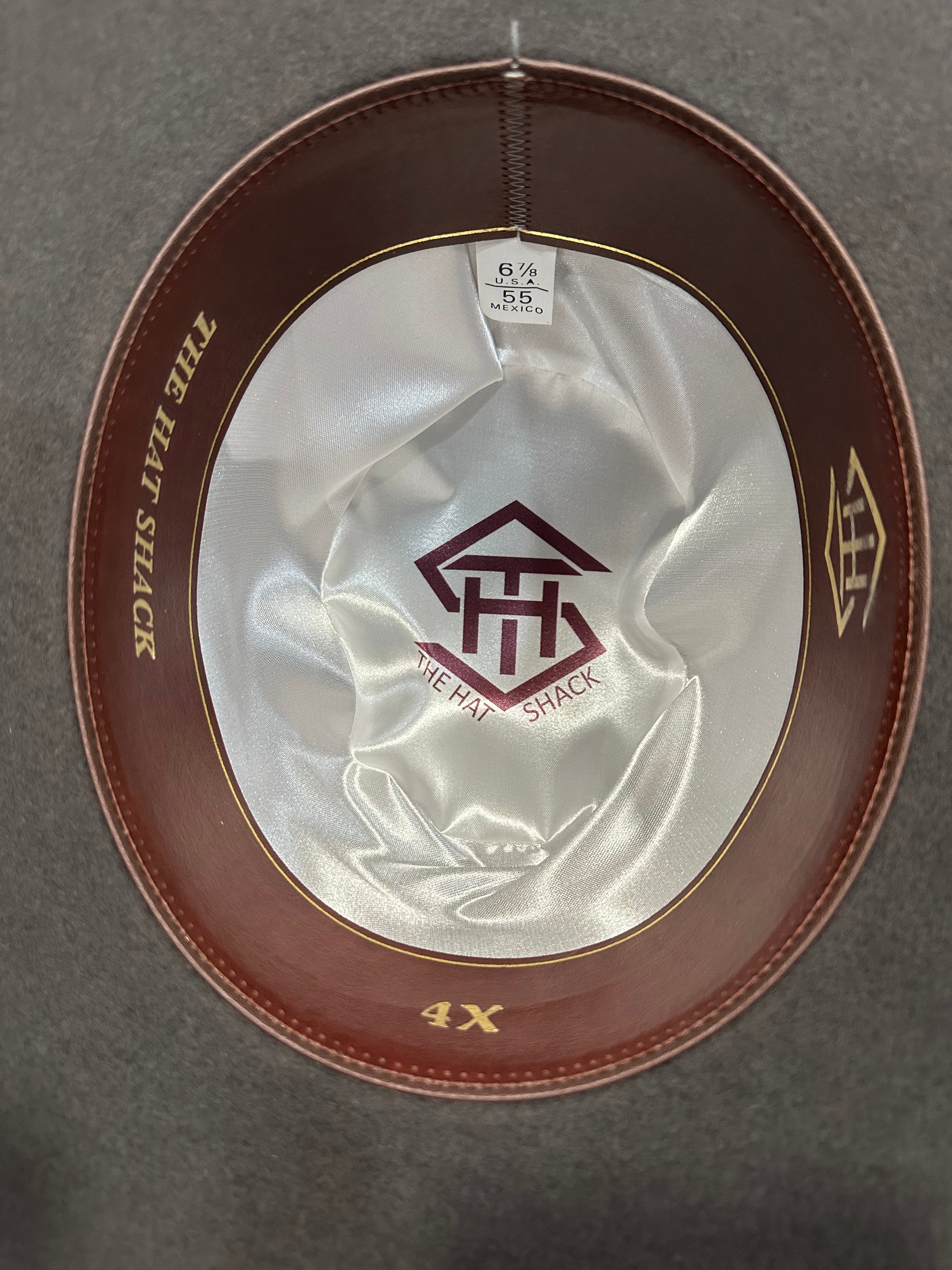 Youth THS 4x Charcoal Wool Felt 6in Crown/ 4in Brim