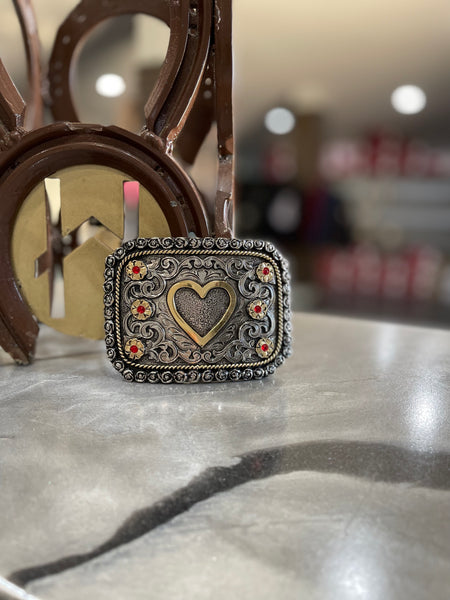 Heart Buckle 02 Silver/Gold
