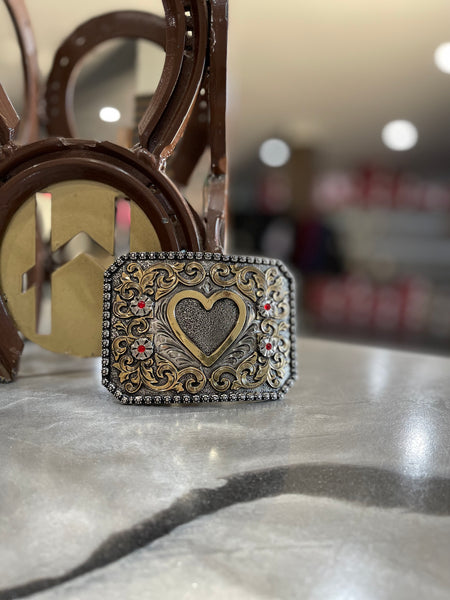 Heart Buckle 01 Silver/ Gold
