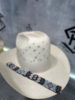 Elastic Beaded Hatband 002  1” Wide