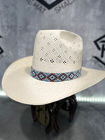 Elastic Beaded Hatband 001  1” Wide