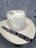 Elastic Beaded Hatband 006 1.25” Wide