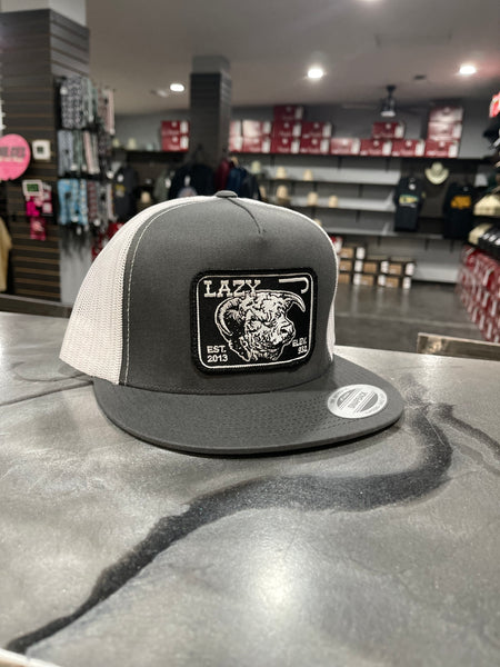 Lazy J Ranch Wear Grey White 4 Elevation Cap The Hat Shackk