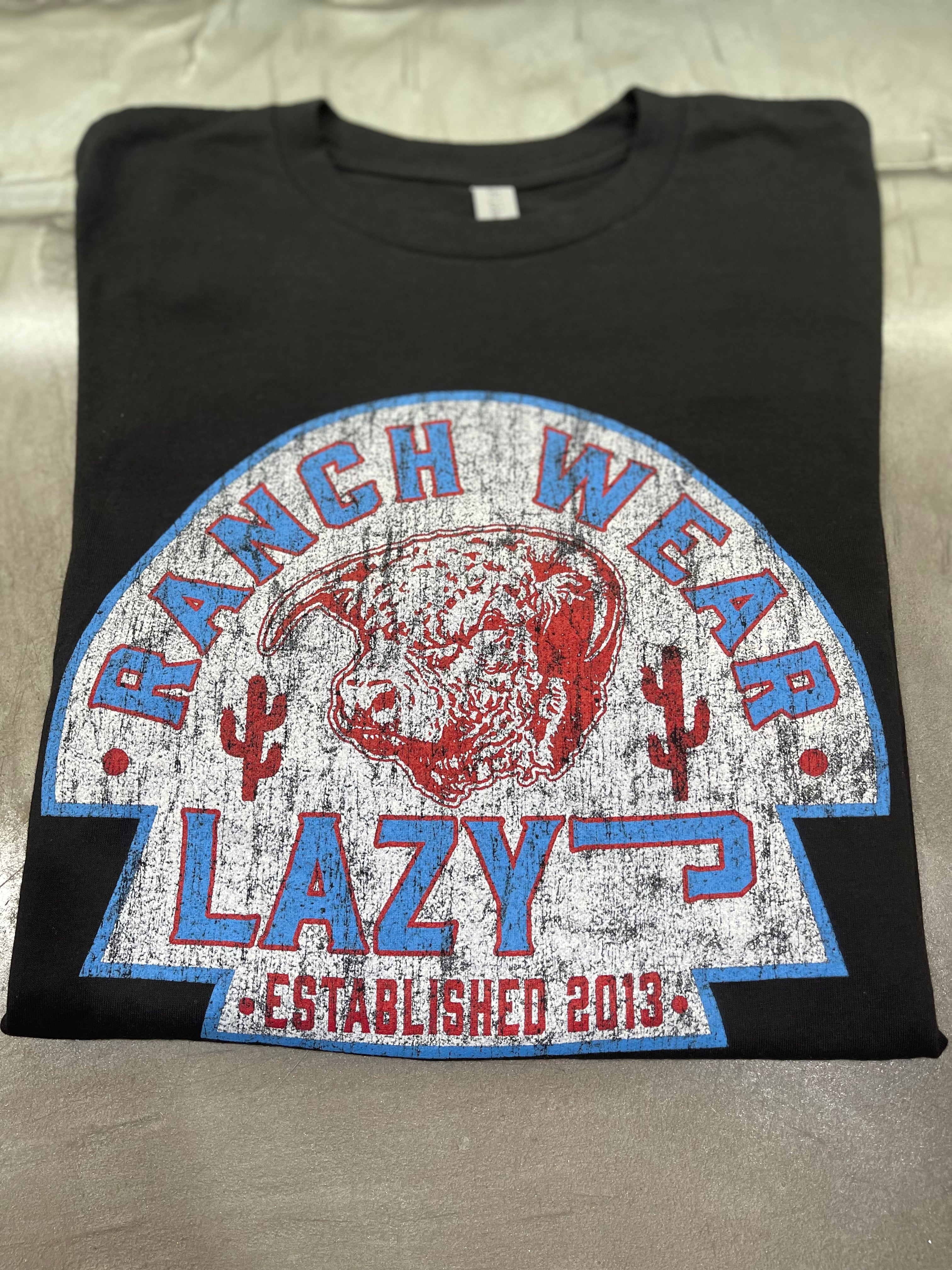 Lazy J Ranch Wear Arrowhead Black Short Sleeve T-Shirt